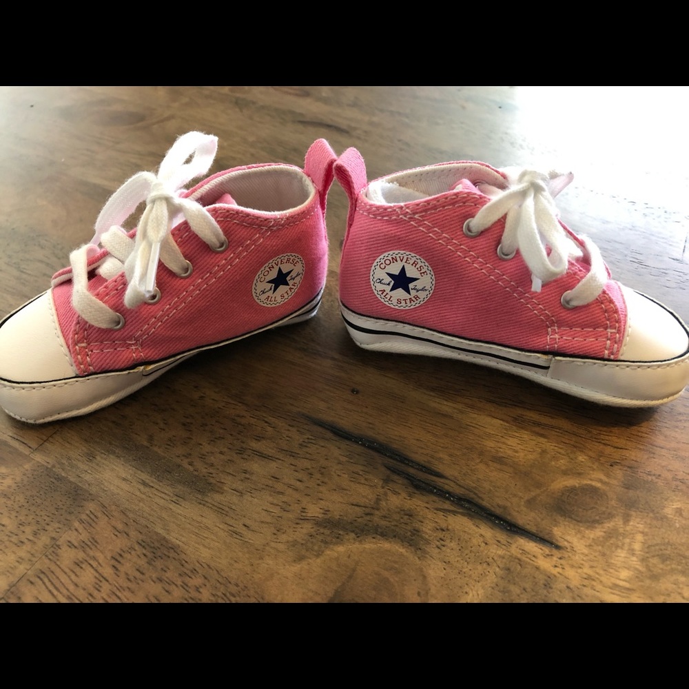 Converse high top crib shoes